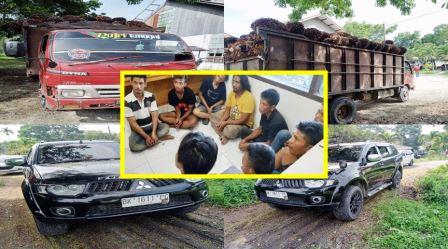 Tim Keamanan dan BKO PTPN II Kebun TGPM Tangkap 9 Terduga Maling Sawit