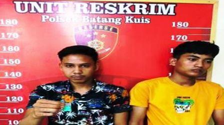 “Perang” Dengan Penjahat Narkoba, Polsek Batangkuis Tangkap Muhammad Rivaldi dan Bobbi Lubis
