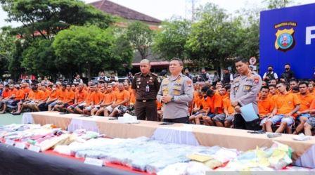 Kurun Waktu 12 September Hingga 30 Oktober 2023, Tim Polda Sumut Ungkap 1.186 Kasus Tindak Pidana Peredaran Narkoba