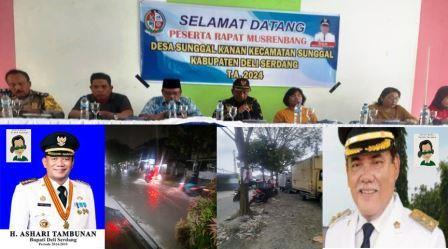 Gelar Musrenbangdes, Masyarakat Desa Sunggal Kanan Minta Bupati Deli Serdang Tidak “Tutup Mata dan Telinga” Atasi Banjir dan Macet
