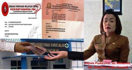 Dugaan Korupsi di Puskesmas Sei Mencirim Diproses Pihak Kejari Deli Serdang
