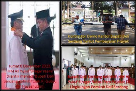Ditengah Kritikan Dan Tuntutan Bayar Hutang Uang Proyek, Bupati Deli Serdang Definitive Ali Yusuf Siregar Rotasi Para Pejabat Di Lingkungan Pemkab Deli Serdang