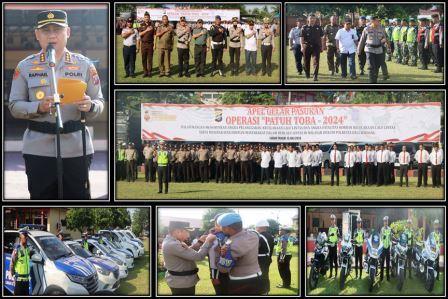 Gelar Operasi Patuh Toba 2024, Polresta Deli Serdang Apel Pasukan Kewilayahan