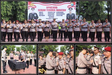 Penyegaran, 4 Pejabat dan 6 Kapolsek Jajaran Polres Langkat, Sertijab