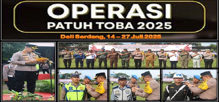 Apel Gelar Pasukan Operasi Patuh Toba 2025