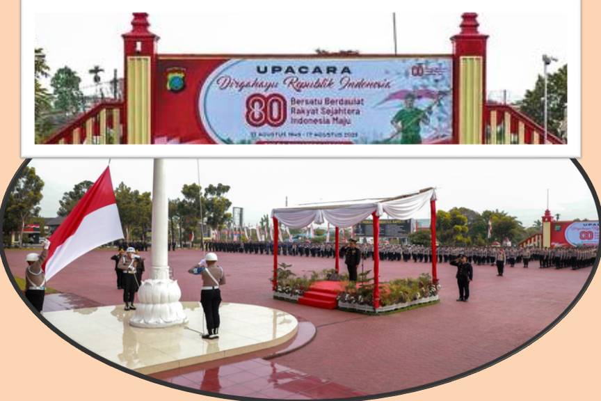 Memperingati HUT Kemerdekaan RI Ke-80. Polda Sumut Gelar Upacara, Wakapolda Jadi Irup Mewakili Kapolda Sumut