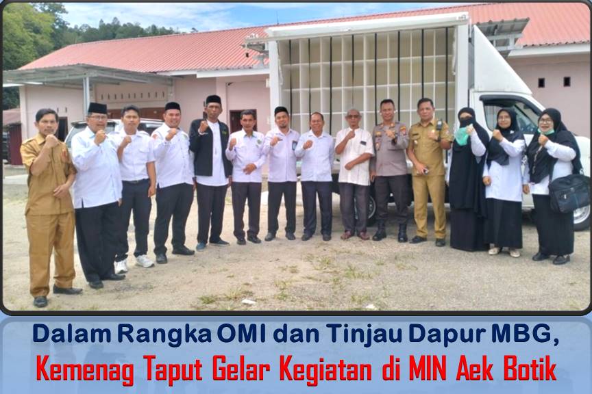 Dalam Rangka OMI dan Tinjau Dapur MBG, Kemenag Taput Gelar Kegiatan di MIN Aek Botik
