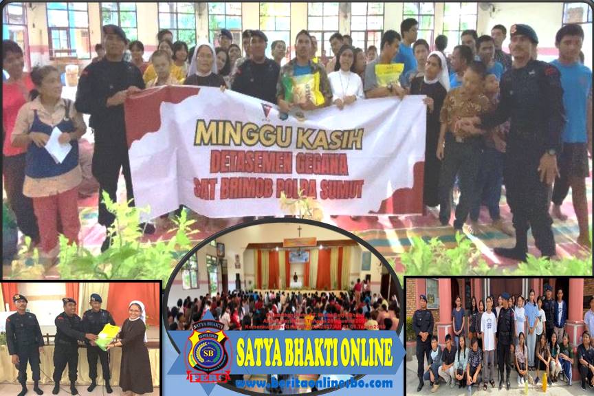 Wujudkan Kepedulian Dan Semangat Berbagi, Brimob Polda Sumut Gelar Minggu Kasih Hadirkan Senyum di Panti Asuhan