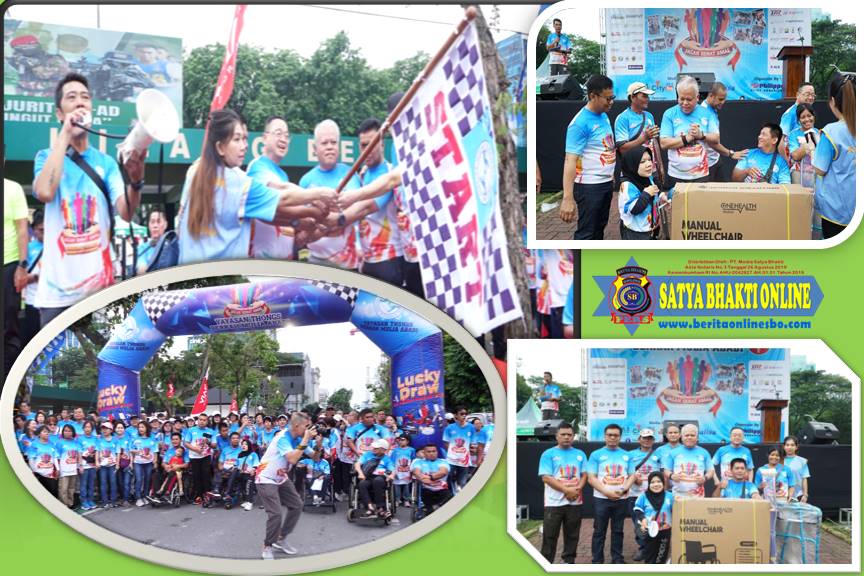 Wujudkan Kepedulian Sosial Kepada Penyandang Disabilitas, Dihadiri Kajati Sumut, Yayasan Thongs Gelar Jalan Santai