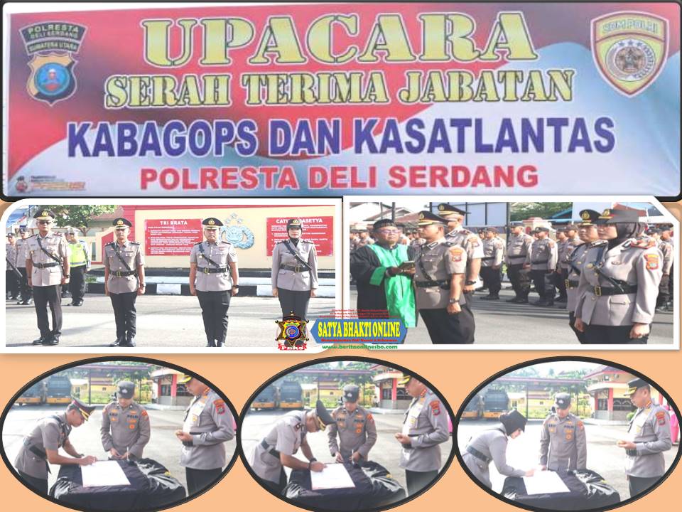 Mutasi Merupakan Hal Yang Biasa, Kabag Ops dan Kasat Lantas Polresta Del Serdang Berganti