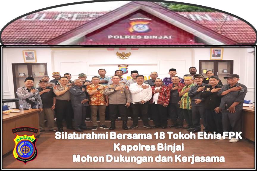 Silaturahmi Bersama 18 Tokoh Etnis FPK, Kapolres Binjai Mohon Dukungan dan Kerjasama Silaturahmi Bersama 18 Tokoh Etnis FPK, Kapolres Binjai Mohon Dukungan dan Kerjasama